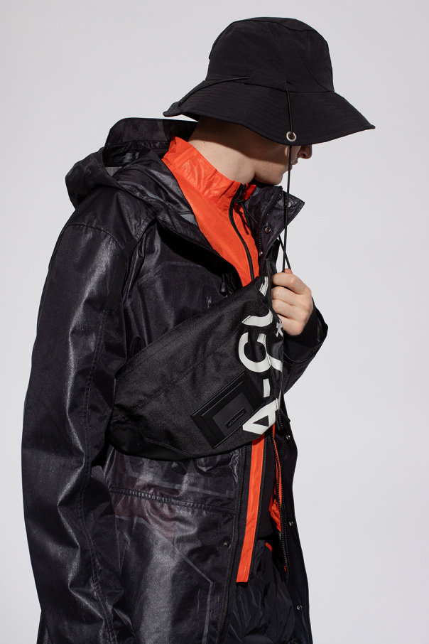 ★A-COLD-WALL★ Logo Print Belt Bag Black ACWUG091BLACK Belt bag with logo A COLD WALL | Blondie Shop